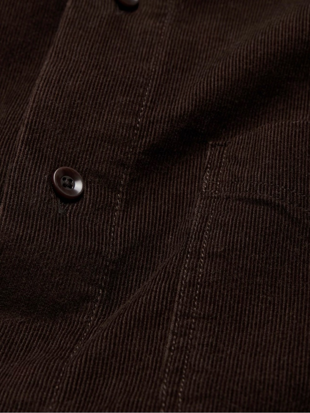 Banana Republic Men's Corduroy Shirt Jacket in Dark Brown
